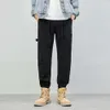 Ola Spring and Autumn Men 's Men's Dressible, Simple and Casual High Street Washed Workwear 바지, 기능적, 유행 및 개인화