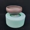 Moules de cuisson Ovale Silicone Pot de fleur Moule 3D Manuel Ciment Béton Géométrique