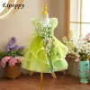 Costume pour enfants Pettiskirt Performance Wear Filles Vert Mori Style Princ Dr Robe L1aE #