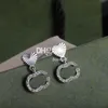 Boucles d'oreilles de créateur en forme de cœur, jolies boucles d'oreilles en titane plaqué argent avec boîte, cadeau d'anniversaire