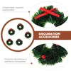 Decorative Flowers 5 Pcs Christmas Wreath Pretend Toys Dollhouse Garland Miniature Xmas Ornament