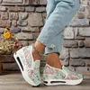 Casual Shoes Spring Summer Mesh Single Pointed Pine Platform Thick Sole broderade set Feet Women's C1127