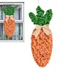 Fiori decorativi Ghirlanda a goccia di Pasqua Decorazione rustica della porta arancione con carota primaverile artificiale