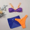 24 Nuovo costume da bagno in bikini a tre pezzi a tre pezzi sexy