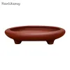 Planters 2022 New Household Ceramic Purple Clay Flower Pot Small Classical Chinese Succulent Desktop Flower Bonsai Pot LC372