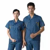 new Summer Work Clothing Men Women Auto Workshop Durable Electricity Installati Mechanical Cstructi Repairmen Uniforms 4xl 00gH#