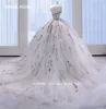 花嫁のボールガウンの最新の結婚式DRレースアップリケカスタムメイドプラスサイズVestidos de Novias C3GW＃