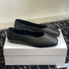 Topkwaliteit de rij schoenen Platte loafers Ballerina's Schapenvacht instapper Jurkschoenen dames Luxe designer loafer Met doos Fabrieksschoeisel