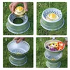 Cookware Sets Portable Kit Alcohol Stove With Stand Pot Pan Gripper Outdoor Cooking Set For Camping Hiking Picnic BBQ