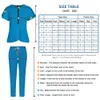 wholesale Fi Scrub-Anzüge Krankenhausuniform-Set Einfarbiges Krankenhaus-OP-Kittel Tasche V-Ausschnitt Scrubs-Set für Frauen Jogger p5RY #