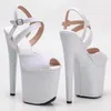 Dance Shoes Fashion 20CM/8inches PVC Upper Plating Platform Sexy High Heels Sandals Pole 142