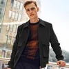 Abiti da uomo Blazer in velluto a coste per uomo Capispalla Abbigliamento maschile Giacca con tasca Casual Maniche lunghe Cerniera Blazer Abbigliamento