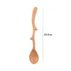 Spoons Long Handle Japanese Style Tableware Flatware Mixing Kitchen Utensil Stirring Spoon Soup Wooden