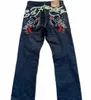 2024 Y2K High Street Tiger Jeans European i American Street Hip-Hop Men's Slim Dark Proste LG Pants for Women Z5wd#