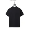 Mens Designer Band T Shirts Fashion Black White Short Sleeve Luxury Letter Mönster T-shirt Storlek 358