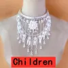 Torques Hmong Miao for Children Kid Xauv Dance Party collar Necklace Jewelry Gourd Torques Choker