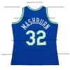 Dirk Nowitzki Maverick Basketballtrikot Dalla Jason Kidd Steve Nash Jamal Mashburn Throwback Blau Weiß Größe S-XXL