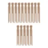 Cadres 15 pcs clip de bouleau crochet en bois épingles à linge piquets sac clips pour nourriture bricolage serviette de plage