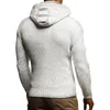 Men's Sweaters Autumn And Winter European American Fashion Sweater Long Sleeve Hat Horn Button Slim Fitting Knitted Pullover