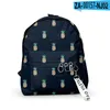 Backpack Cartoon Fruits Cherry Pineapple Strawberry Backpacks Boys/Girls School Bags 3D Print Keychains Oxford Waterproof Small