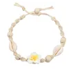 Bracelets de cheville Bohème Femmes Fleur Coquillage Perles Cheville Pied Chaîne Cheville Bracelet Sur La Jambe Accessoires Femme Roya22 Drop Livraison Jewel Otfhp