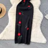 Crochet Dres Tricot Découpé Dr Jurk Dames Beach Dres pour femmes 2023 Manches courtes Femme Robes Mujer Maxi Lg Dr S3fk #