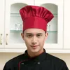 restaurant Chef Hat Baker Chef Adjustable Catering Elastic Kitchen Cook Hat Men Cap Kitchen Cook uniform Kitchen Workwear Hat c72q#