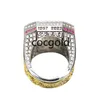 Anello di lusso del campionato mondiale di basket Set Designer Oro 14K 2023 Nuggets JOKIC Champions Anelli per uomo Donna Star Diamond Sport Jewelrys