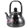 Ensemble de vaisselle en émail toapot toveetop teakettle eau pour café émaillé rétro vous pouvez petit