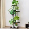 Sets Plant Shees 4 Tier Potted Flower Plant Stand Rack Multiple Flower Pot Holder Shelf Indoor Outdoor Planter Display Organizer Curtain