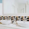 Wallpapers 30cm 3D zelfklevende waterdichte baksteenvorm muursticker badkamer woondecoratie