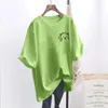 Ny Summer Fi O Neck Short Sleeve Plus Size T-shirt Women Cat Graphic All-Match Tees Harajuku Overdized Casual Tops Z3VH#