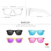 Barcur Polarised Kids Solglasögon pojke tjej Fashion Wood Sun Glasses UV400 Eyewear Oculos Gafas de Sol 240322