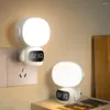 Night Lights Bathroom Light Remote Control Led With Clock Flicker-free Eye Protection Dimmable 3 Colors For Bedroom