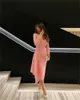 Xijun Pink Short Evening Dr Simple Prom Dr Party Ocn Party Dr Lg Sleeves Prom Volts طول الشاي 2023 Mermaid J4or#