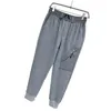 Pantaloni casual primaverili ed estivi moda classica leggeri freschi comodi semplici pantaloni traspiranti pantaloni sportivi multitasche pantaloni sportivi alla caviglia da uomo