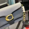 Hot Designer Bag Shoulder Bag Designer Coache Tabby Bag High Quality Leather Luxury Envelope Bag Ladies Fashion Trend Baguette Coaches Small Square Bag 869