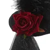 Bérets Steampunk Chapeaux Haut De Forme Pour Femmes Avec Voile Temps Gay Halloween Accessoires