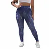 plus Size Color Painting Stretchy Skinny Imitati Jeans Leggings 4xl Women Street Graffiti Print Slim Fit Fitn Tight Pants r23t#