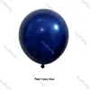 Decoração de festa pérola azul marinho balão guirlanda kit menino aniversário fosco cinza balão arco decoração de chá de bebê tira de ouro globos