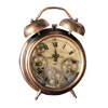 Horloges de table européenne rétro engrenage mécanique horloge de bureau faire vieux ornement en métal grand pendule créatif vintage