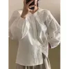 Blusas femininas Camisas Blusas Mujer de Moda Doce Primavera Camisa Branca Boneca Renda Bordada Manga Comprida Top Roupas Casuais Drop Delive Ot2Mk