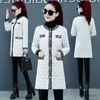 2023 New Women Parker Winter Korean Mid Lg Women Down Cott Jacket Fi Thin Warm Casual Women's Overcoat Outwear Woman H7Jw#