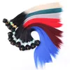 Pezzi di capelli Angie 10-24 pollici 100 grammi/lotto fasci lisci setosi 1/613 estensioni sintetiche di colore Ombre per donna 2102163885705 Drop D Otpu6