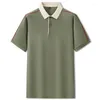 Herren Polos 8XL 7XL 6XL Sommer High-End-Baumwollhemden für Männer Casual Loose Herren Poloshirt Kurzarm Revers T-Shirts Mann Tops