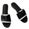 Nieuw merk ontwerp topkwaliteit boog platte slippers zomer eenvoudige mode dragen schoenen slippers damesschoenen Maat 35-41