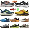 Brooks Cascadia 16 Designer Chaussures de course pour hommes Femmes Ghost Hyperion Tempo Noir Blanc Gris Jaune Orange Trail Baskets Baskets