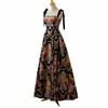 jacquard Fabric Evening Dres Spaghetti Strap A-line Evening Gown Vintage Elegant Party Dr Plus Size Abendkleider 48JT#