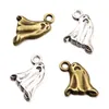 Charms 20 Stück 14 x 16 mm, 2 Farben, Großhandel, Metalllegierung, Terror, schrecklicher Geist, Halloween-Anhänger für Schmuckherstellung, DIY, handgefertigtes Handwerk