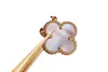 Designer Brand Van Van Four Leaf Erba Necklace Simple Glode Spesso a pendente in oro rosa in oro rosa in oro rosa